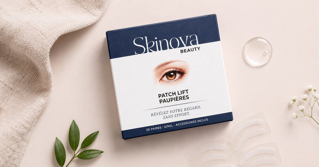 Patchs lift paupières Skinova, soin contour des yeux effet liftant
